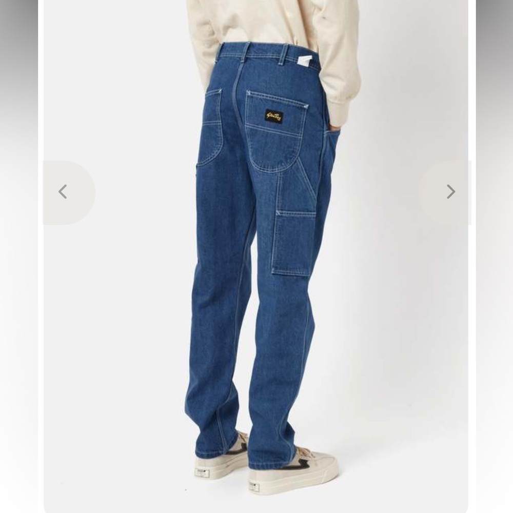 Stan Ray Men's Relaxed Fit Jeans in Deep Blue